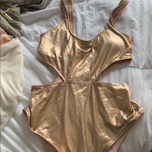 Gorgeous gold one piece!